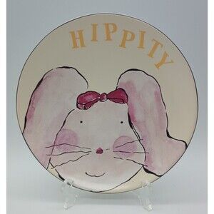 Rosanna Bunny Plate Hippity Easter 8.25"